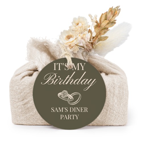 Seifen in beigefarbenem Tetra Pak mit rundem Etikett (6er-Set)