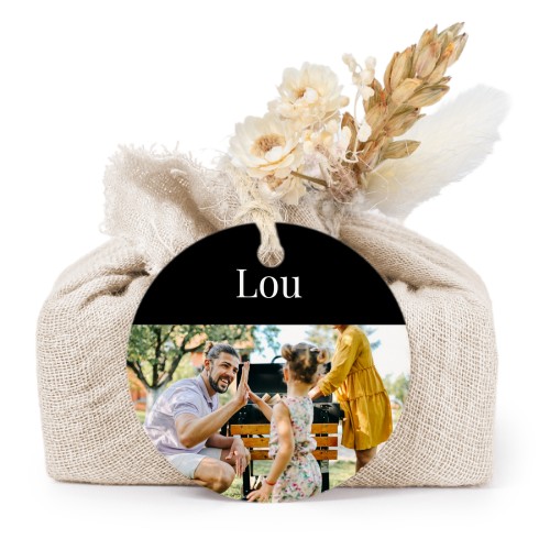 Lot de 6 savons avec emballage en coton beige et étiquettes rondes Lot de 6 savons avec emballage en coton beige et étiquettes rondes