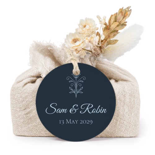 Lot de 6 savons avec emballage en coton beige et étiquettes rondes Lot de 6 savons avec emballage en coton beige et étiquettes rondes