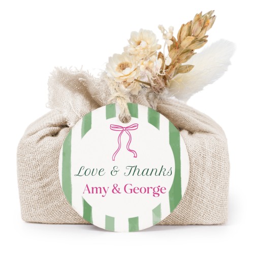 TvÄlar i beige tygförpackningar med rund etikett (6 st) TvÄlar i beige tygförpackningar med rund etikett (6 st)