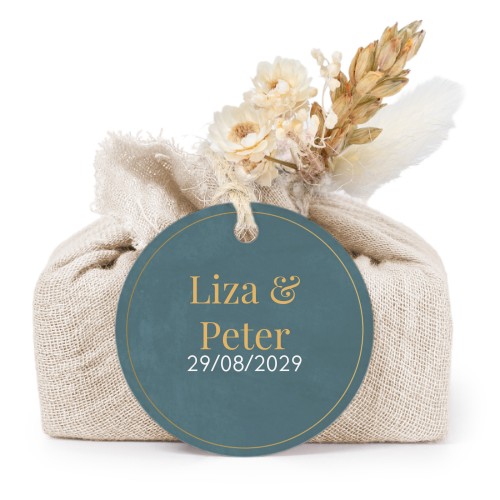 Seifen in beigefarbenem Tetra Pak mit rundem Etikett (6er-Set)