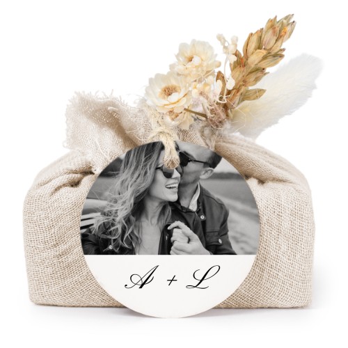 Saippuat beige kangaskääreessä, pyöreä etiketti (6 kpl)