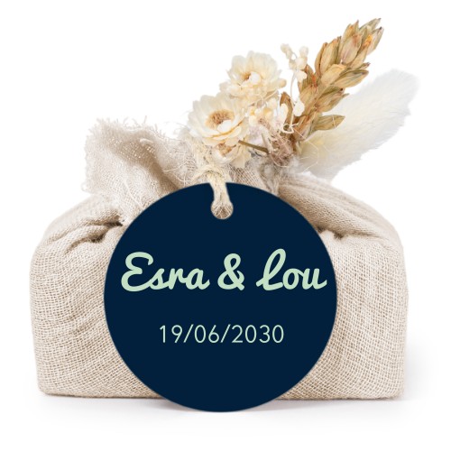 Seifen in beigefarbenem Tetra Pak mit rundem Etikett (6er-Set)