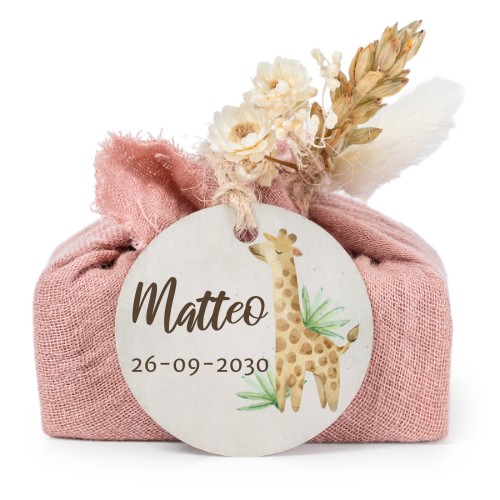 Seifen in rosa Tetra Pak mit rundem Etikett (6er-Set)