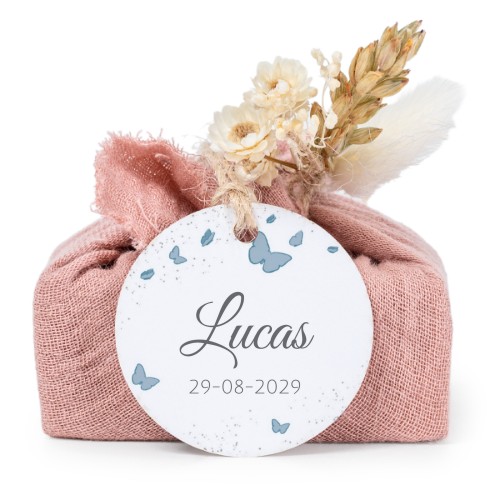 Pink cotton wrapped soaps with round label (6 pcs) Pink cotton wrapped soaps with round label (6 pcs)