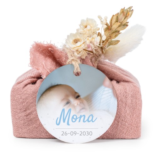 Saippuat rosa kangaskääreessä, pyöreä etiketti (6 kpl)