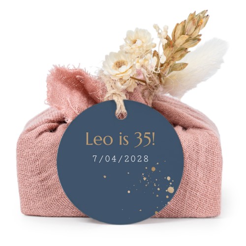 Lot de 6 savons avec emballage en coton rose et étiquettes rondes Lot de 6 savons avec emballage en coton rose et étiquettes rondes