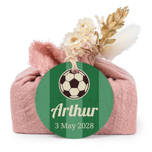 Saippuat rosa kangaskääreessä, pyöreä etiketti (6 kpl)