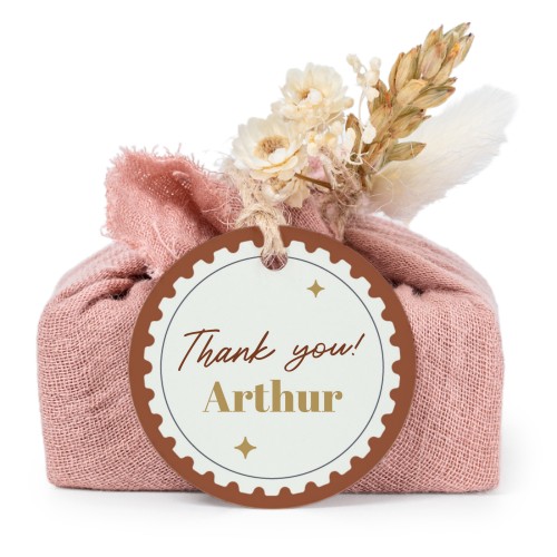 Pink cotton wrapped soaps with round label (6 pcs) Pink cotton wrapped soaps with round label (6 pcs)