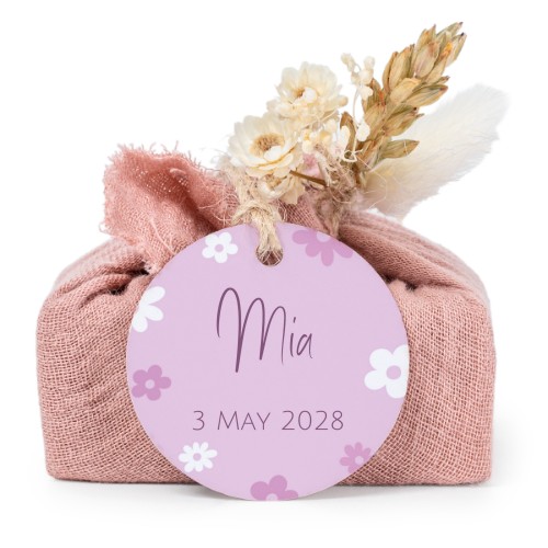 Seifen in rosa Tetra Pak mit rundem Etikett (6er-Set)