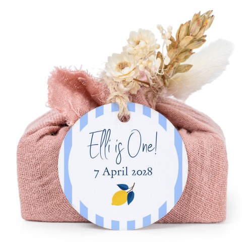 Lot de 6 savons avec emballage en coton rose et étiquettes rondes Lot de 6 savons avec emballage en coton rose et étiquettes rondes