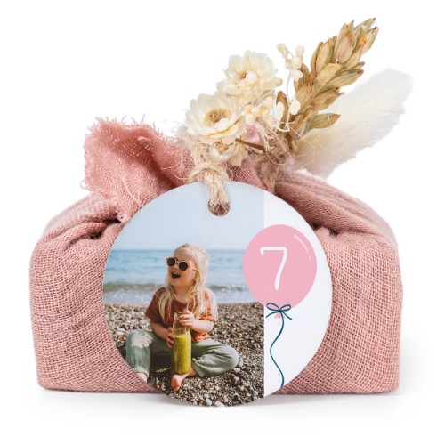 Lot de 6 savons avec emballage en coton rose et étiquettes rondes Lot de 6 savons avec emballage en coton rose et étiquettes rondes