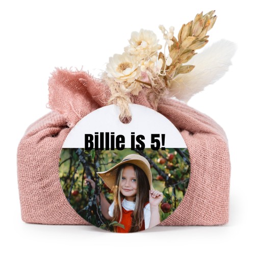 Lot de 6 savons avec emballage en coton rose et étiquettes rondes