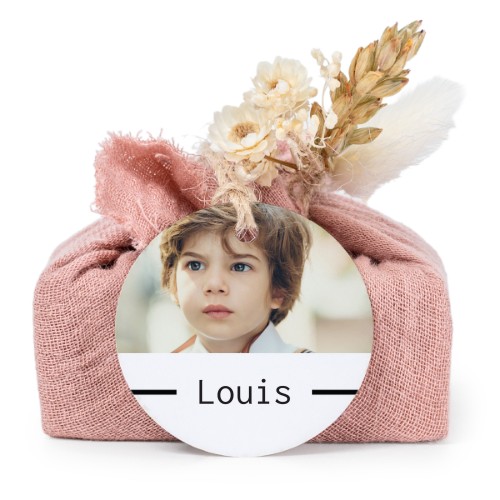 Saippuat rosa kangaskääreessä, pyöreä etiketti (6 kpl)