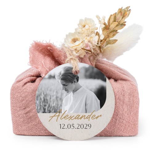 Pink cotton wrapped soaps with round label (6 pcs) Pink cotton wrapped soaps with round label (6 pcs)