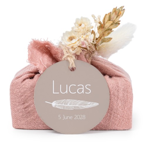 Seifen in rosa Tetra Pak mit rundem Etikett (6er-Set)