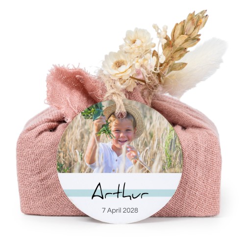 Seifen in rosa Tetra Pak mit rundem Etikett (6er-Set)