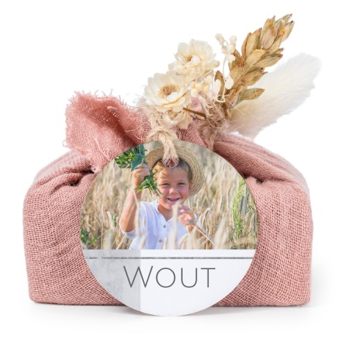 Saippuat rosa kangaskääreessä, pyöreä etiketti (6 kpl)