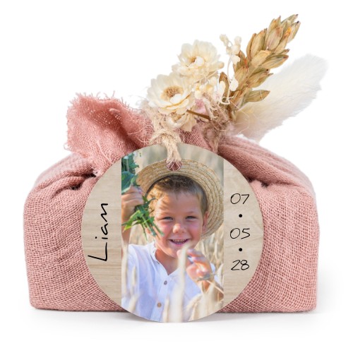 Saippuat rosa kangaskääreessä, pyöreä etiketti (6 kpl)