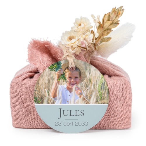 Saippuat rosa kangaskääreessä, pyöreä etiketti (6 kpl)