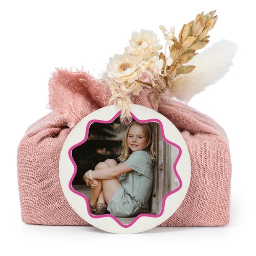 Lot de 6 savons avec emballage en coton rose et étiquettes rondes Lot de 6 savons avec emballage en coton rose et étiquettes rondes