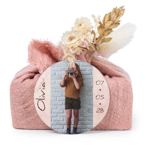 Saippuat rosa kangaskääreessä, pyöreä etiketti (6 kpl)