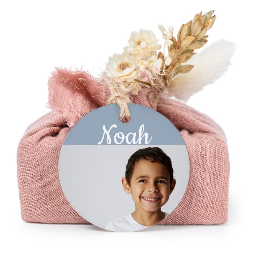 Lot de 6 savons avec emballage en coton rose et étiquettes rondes