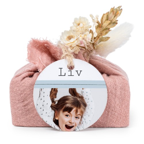 Såper i rosa stoffinnpakninger med rundt merke (sett à 6)