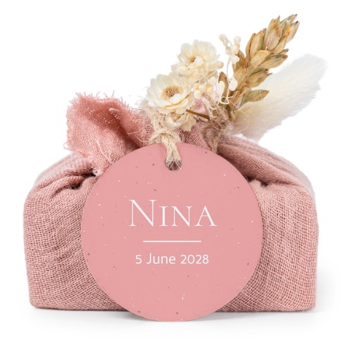 Pink cotton wrapped soaps with round label (6 pcs) Pink cotton wrapped soaps with round label (6 pcs)