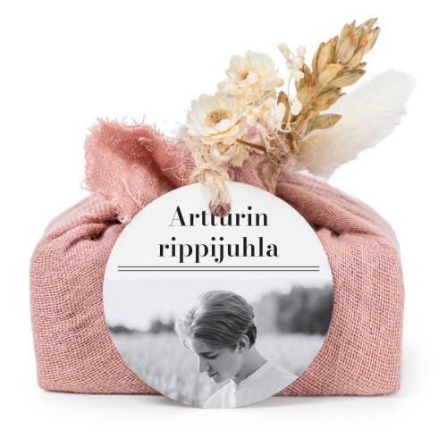 Saippuat rosa kangaskääreessä, pyöreä etiketti (6 kpl) Saippuat rosa kangaskääreessä, pyöreä etiketti (6 kpl)