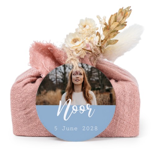 Lot de 6 savons avec emballage en coton rose et étiquettes rondes Lot de 6 savons avec emballage en coton rose et étiquettes rondes