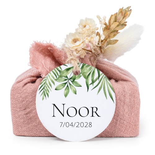 Såper i rosa stoffinnpakninger med rundt merke (sett à 6) Såper i rosa stoffinnpakninger med rundt merke (sett à 6)