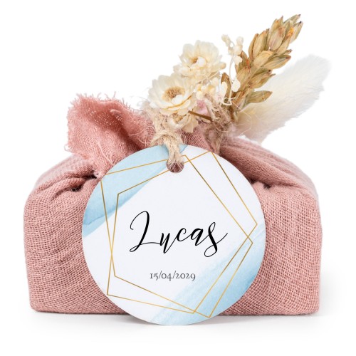 Pink cotton wrapped soaps with round label (6 pcs) Pink cotton wrapped soaps with round label (6 pcs)
