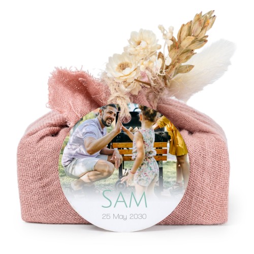 Seifen in rosa Tetra Pak mit rundem Etikett (6er-Set)