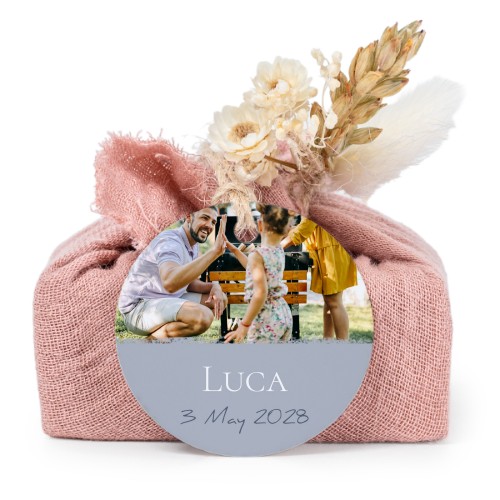 Lot de 6 savons avec emballage en coton rose et étiquettes rondes Lot de 6 savons avec emballage en coton rose et étiquettes rondes