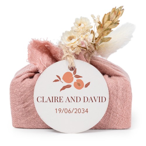 Pink cotton wrapped soaps with round label (6 pcs) Pink cotton wrapped soaps with round label (6 pcs)