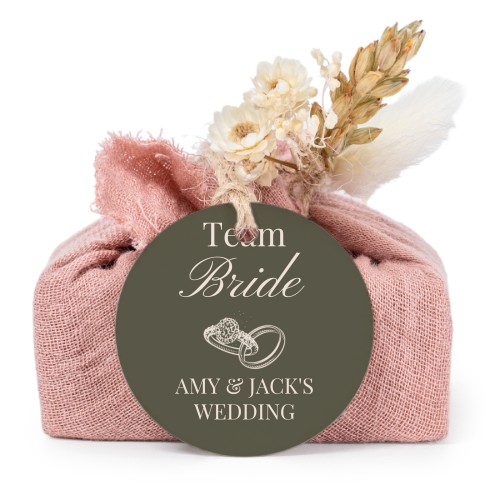 Lot de 6 savons avec emballage en coton rose et étiquettes rondes