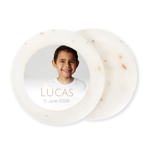 Round Bar of Soap with Sticker (set of 12)