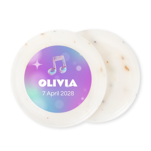 Round Bar of Soap with Sticker (set of 12) Round Bar of Soap with Sticker (set of 12)