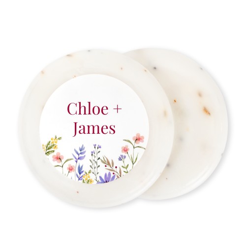 Round Bar of Soap with Sticker (set of 12)