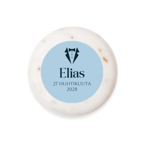 Round Bar of Soap with Sticker (set of 6)