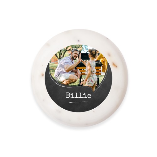 Rund såpe med klistremerke - 6 stk