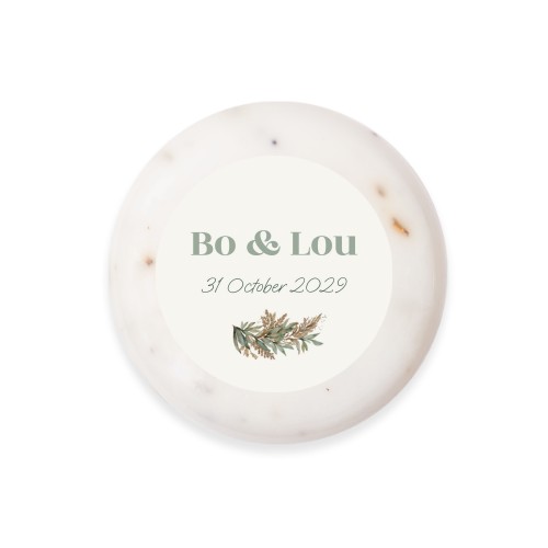 Round Bar of Soap with Sticker (set of 6) Round Bar of Soap with Sticker (set of 6)