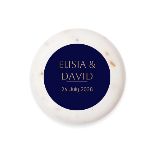 Round Bar of Soap with Sticker (set of 6)