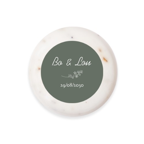 Round Bar of Soap with Sticker (set of 6)