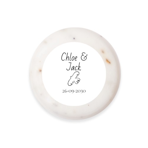 Round Bar of Soap with Sticker (set of 6)