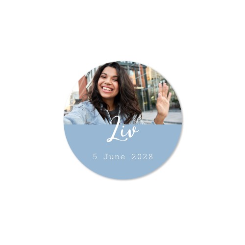 Stickers voor bedankjes rond klein (set van 48)