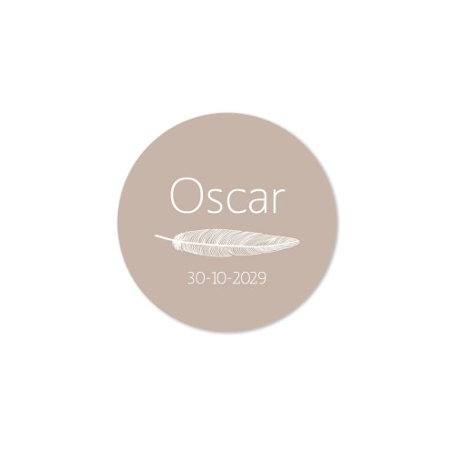 Ronde stickers klein - Set van 48