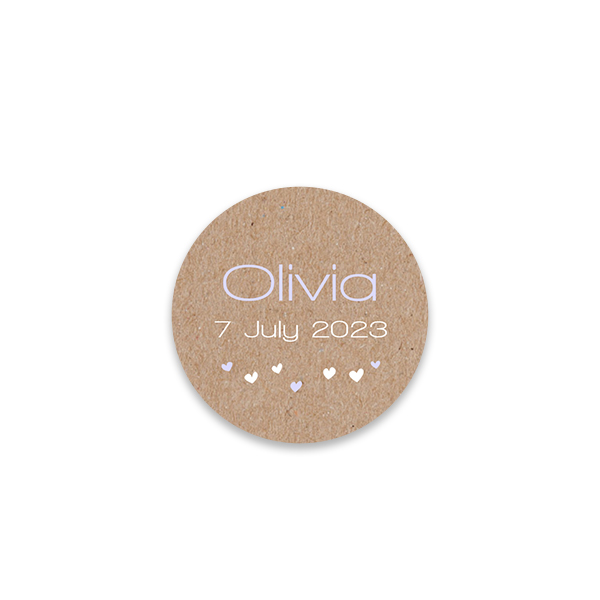 Gift wrapping stickers Round Small - set of 48 Gift wrapping stickers Round Small - set of 48