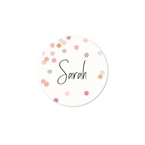 Ronde stickers klein - Set van 48